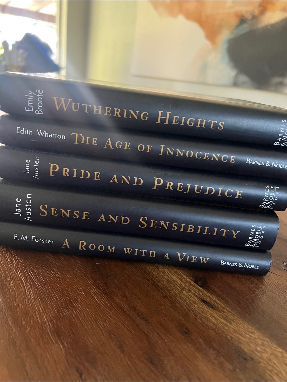 Barnes & Noble Black Hardcover Classics Set with Gold Lettering
